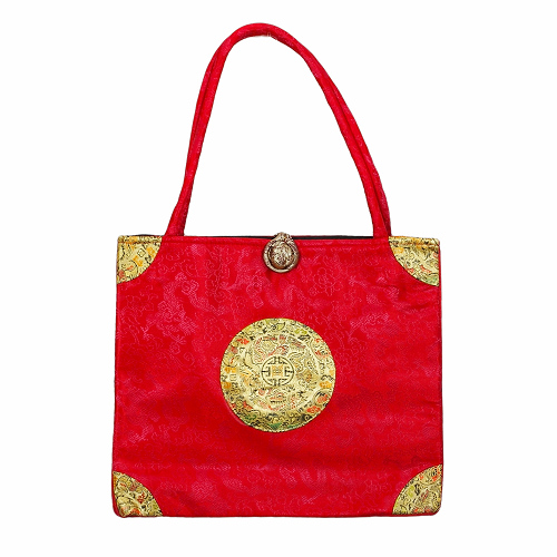 Tasche aus Seide, mit Glückssymbol, Handtaschen, Asiatisch, 6593 - zum Schließen ins Bild klicken